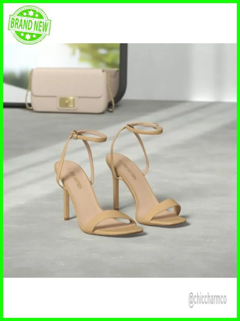 Strappy Square Toe Stiletto Heels Ankle Strap Dress Sandals Party Shoes
